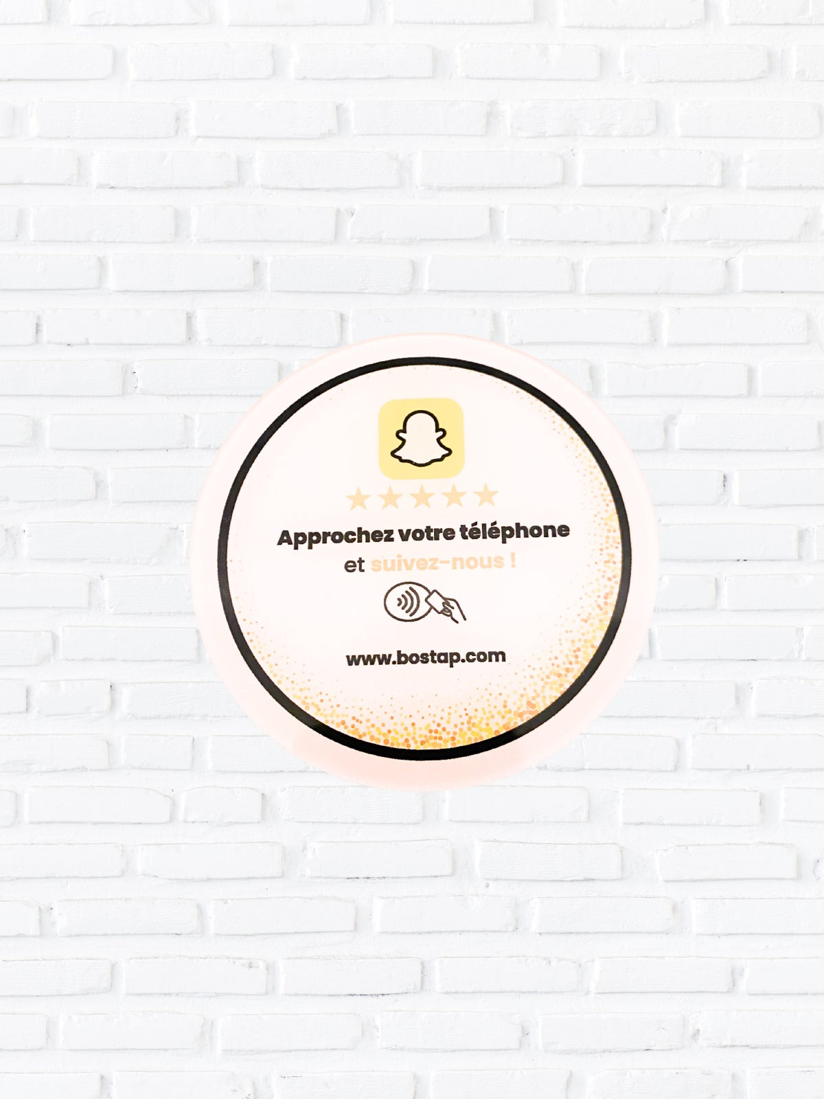 Plaque NFC Snapchat