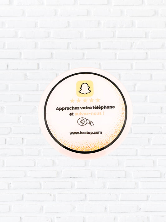 Plaque NFC Snapchat
